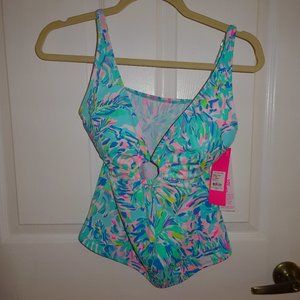 LILLY PULITZER TANKINI SIZE 6
